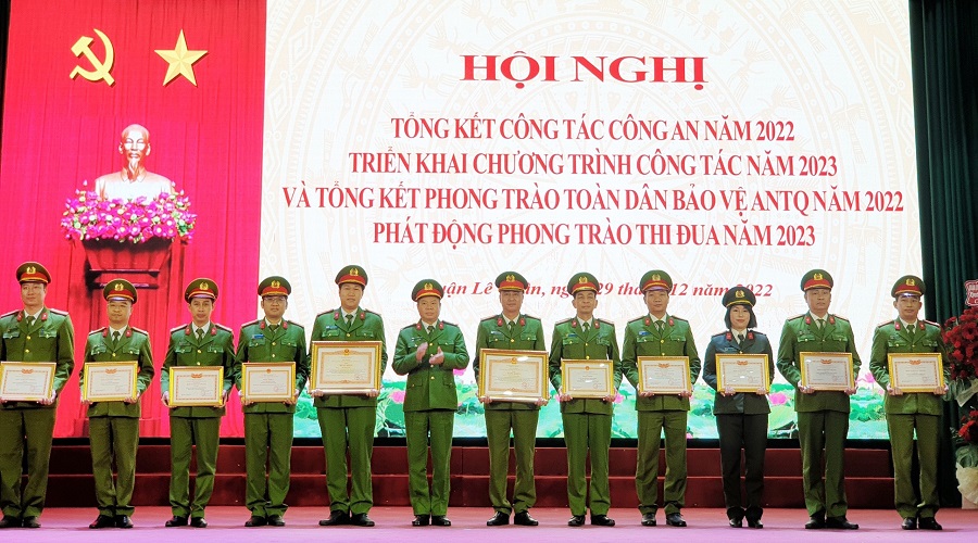 Công an quận Lê Chân triển khai chương trình công tác Công an năm 2023